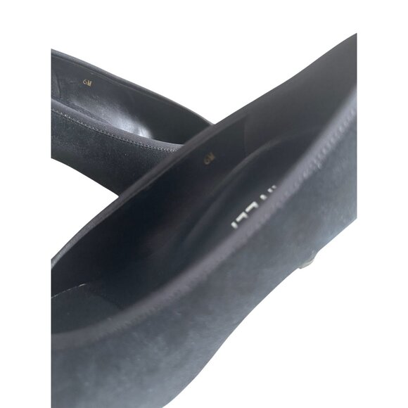 VAN ELI Womens Black Suede Pointed Heels Size 6 - Picture 6 of 8